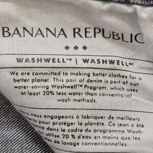 ❤️Banana Republic Factory High Rise Straight fit medium wash 100% cotton jeans